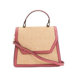 Roberta Rossi Malva Leather Flap Crossbody Strap Satchel Handbag 9"W x 8"H Italy